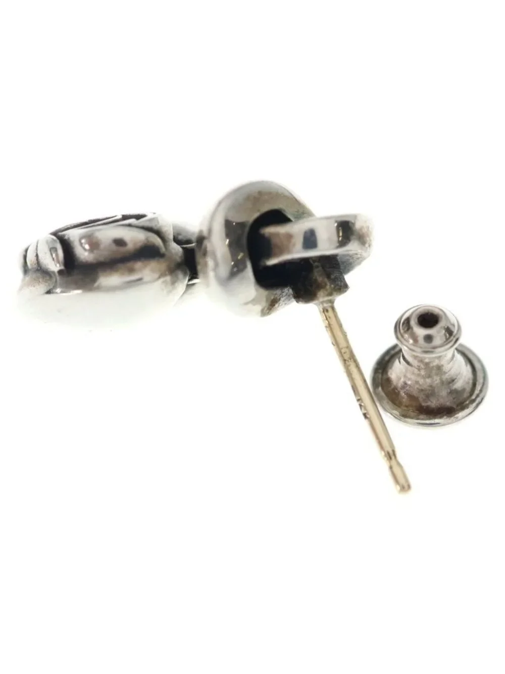 Chrome Hearts I Hrt You Knot Earrings Silver